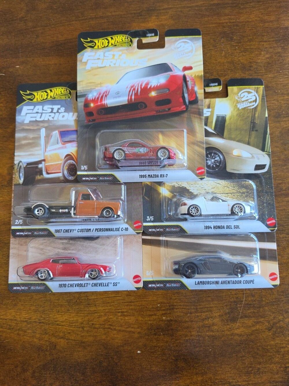 Hot Wheels Premium Fast & Furious 25th Anniversary Set of 5 P Case 2026